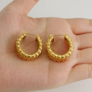 Circle hoop earring